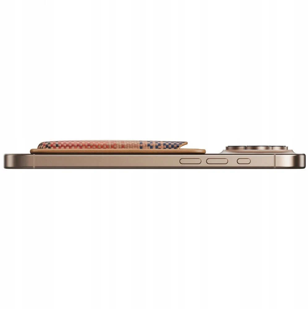 Dėklas Magnetinė piniginė PITAKA Woven Wallet MagSafe telefonui, sunset