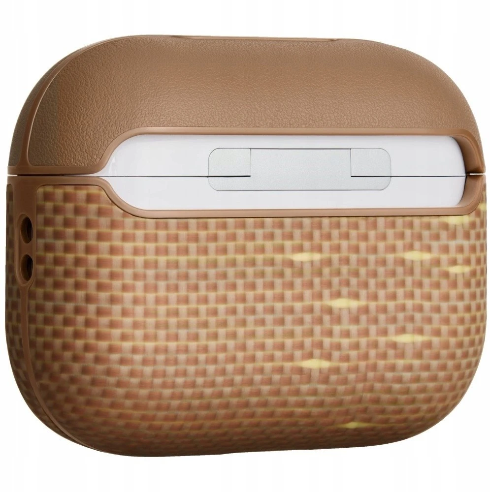 Dėklas PITAKA Aramid Fiber do AirPods Pro 3 golden glin
