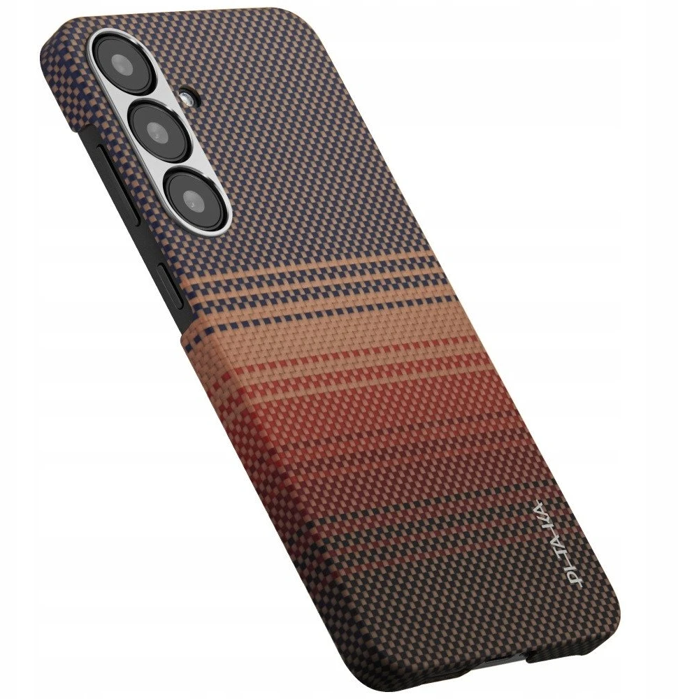 Dėklas Pitaka „Moonrise Touch“ austas „MagSafe“, skirtas „Samsung Galaxy S25 Sunset“