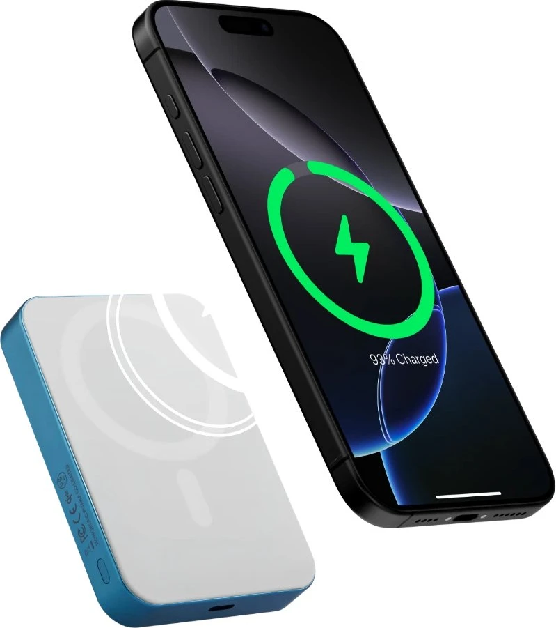 Powerbank Pitaka Qi2 10000 mAh Mėlyna (PBQ2505)