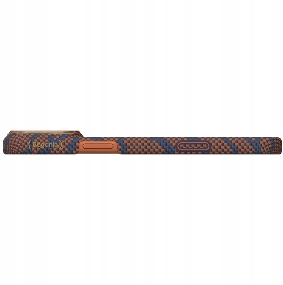 PITAKA Edge Dėklas Breath of Veins for Apple iPhone 17 Pro Max burning oranžinis