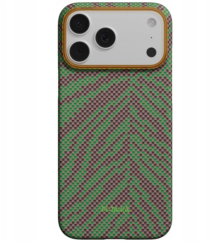 PITAKA Edge dėklas „Breath of Veins“, skirtas Apple iPhone 17 Pro Max, sprout surge