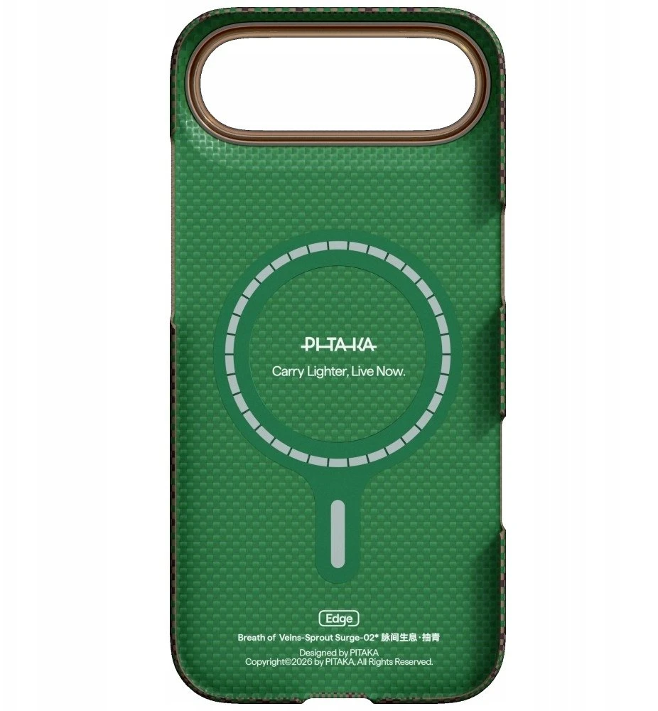 Dėklas PITAKA Edge Case Breath of Veins iPhone Air sprout surge