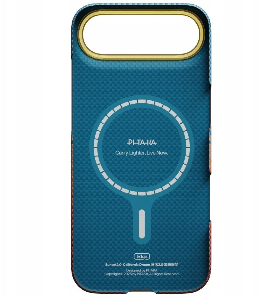 Dėklas PITAKA Edge Case California Dream 01 do iPhone Air sunset