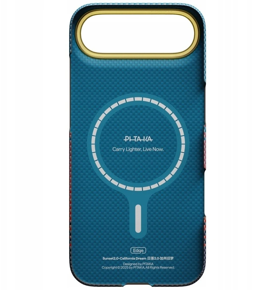 Dėklas PITAKA Edge Case California Dream 03 iPhone Air saulėlydžio