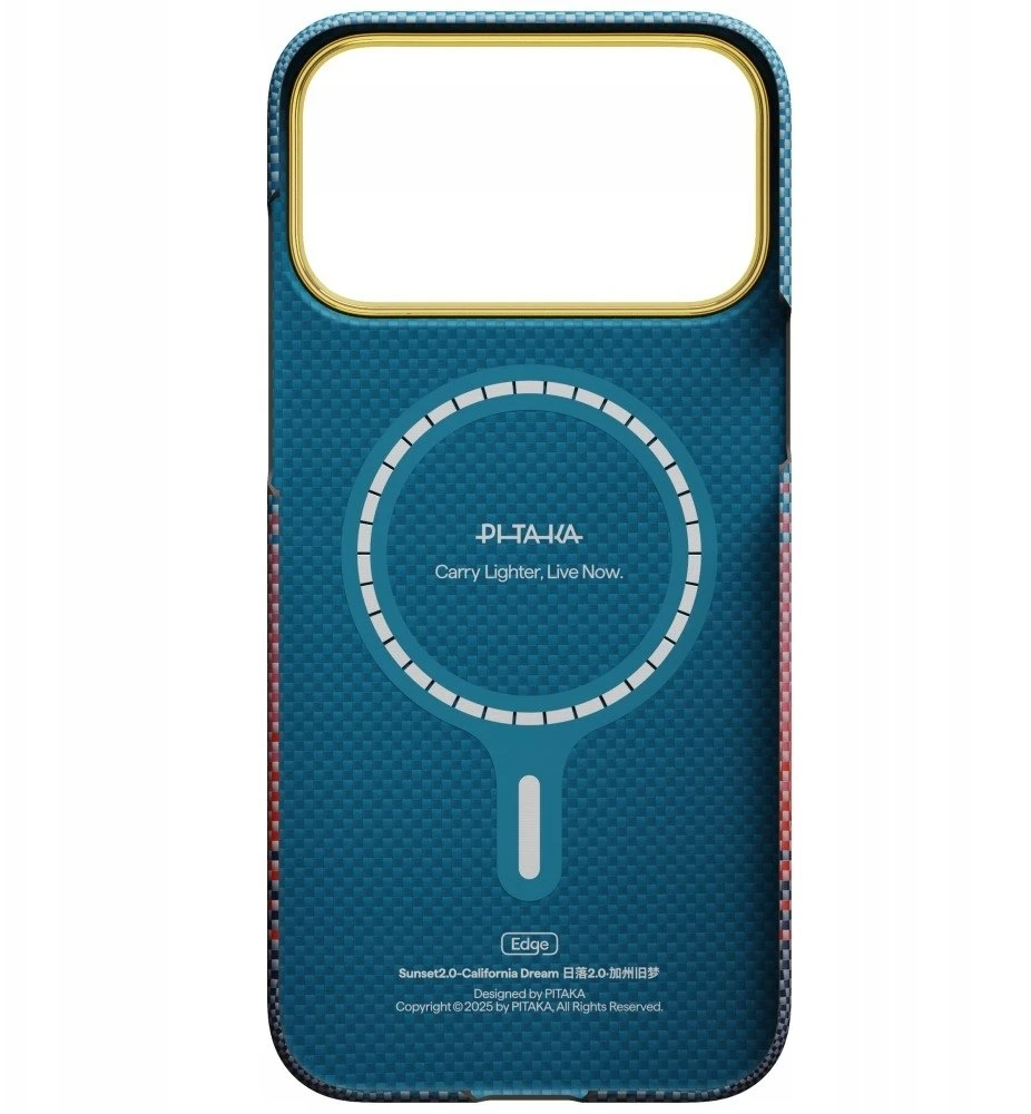 Dėklas PITAKA Edge Dėklas California Dream 03 Apple iPhone 17 Pro Max sunset