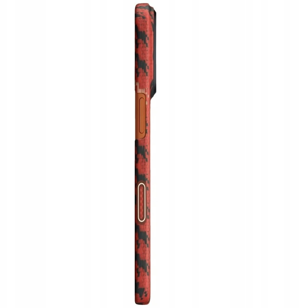 Dėklas PITAKA Edge Case Happiness Rides In do iPhone 17 Pro Max cinnabar steed