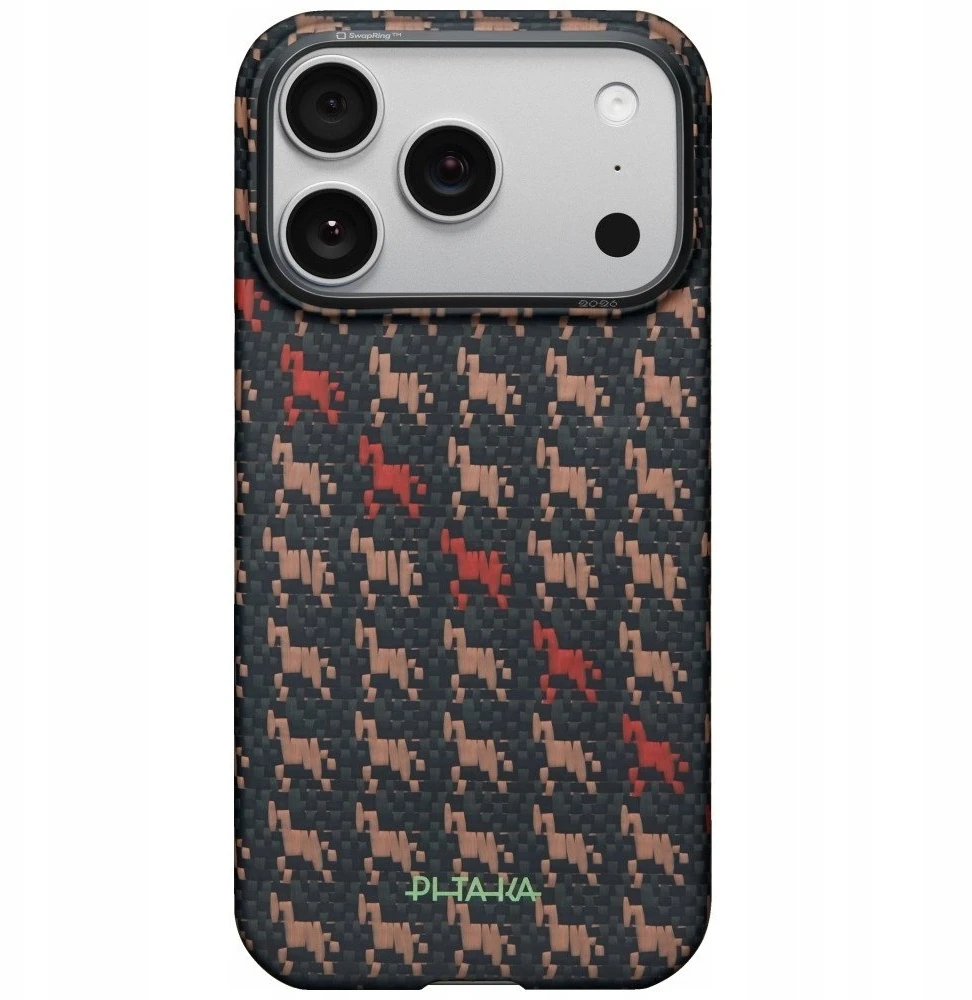Dėklas PITAKA Edge Case Happiness Rides In do iPhone 17 Pro ebon kylin