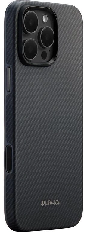 Dėklas Pitaka Summa Case, Juodas/Pilkas – iPhone 16 Pro