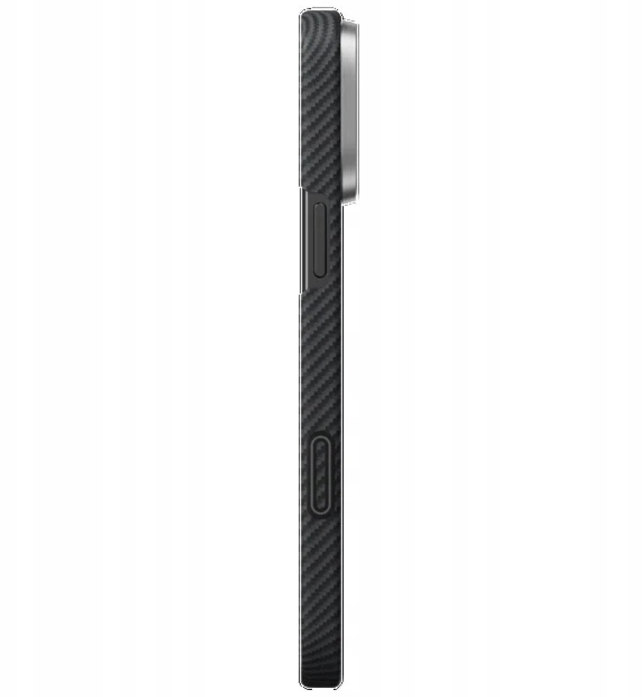 Dėklas PITAKA Ultra-Slim PitaTap MagSafe do iPhone 16 Pro Max juoda pilka