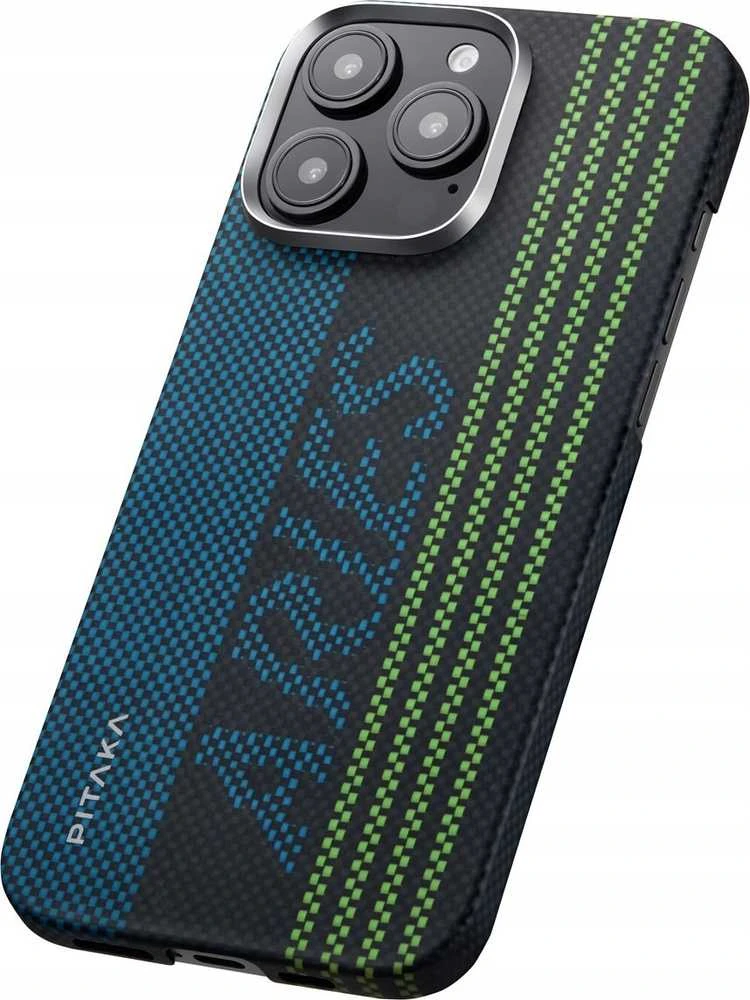 Pitaka x „Aries“ lytėjimo austas dėklas, skirtas kreditinei kortelei – „iPhone 16 Pro“