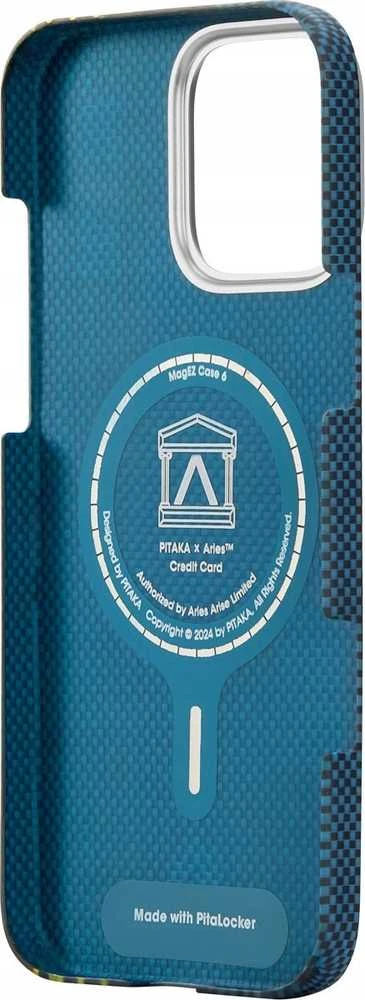 Pitaka x „Aries“ lytėjimo austas dėklas, skirtas kreditinei kortelei – „iPhone 16 Pro“