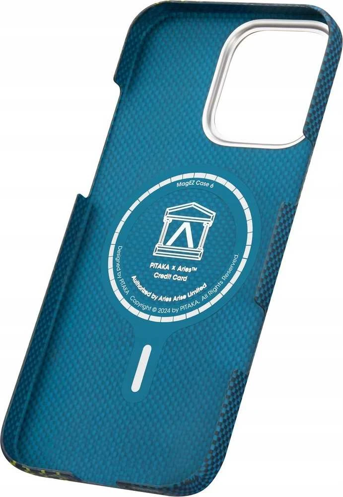 Pitaka x „Aries“ lytėjimo austas dėklas, skirtas kreditinei kortelei – „iPhone 16 Pro“