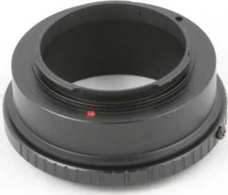 Objektyvo adapteris Canon FD į Sony E su raudona žyma