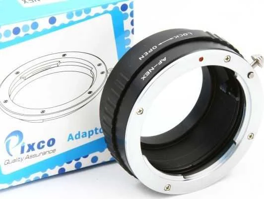 Pixco adapteris SONY NEX [E] -&gt| SONY ALPHA + BLOKADA