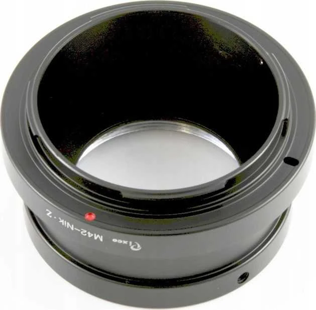 Pixco M42 į Nikon Z adapteris su raudona žyma