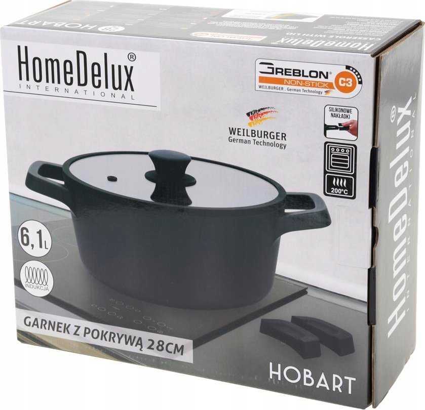 Pixel Homedelux 28 CM AUKŠČIO PUODAS SU DANČIU DANGIU DUJOS GREBLON C3 6,1l