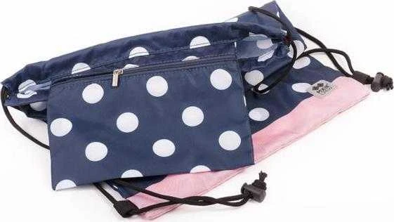 „Pixie Crew School“ nugaros krepšys „Dots“ su rausva panele