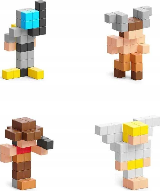 Pixio Magnetinių figūrėlių rinkinys Mini Figures 2, kolekcinis, vaikams nuo 6 metų, skatina kūrybiškumą ir motoriką, įvairiaspalvis