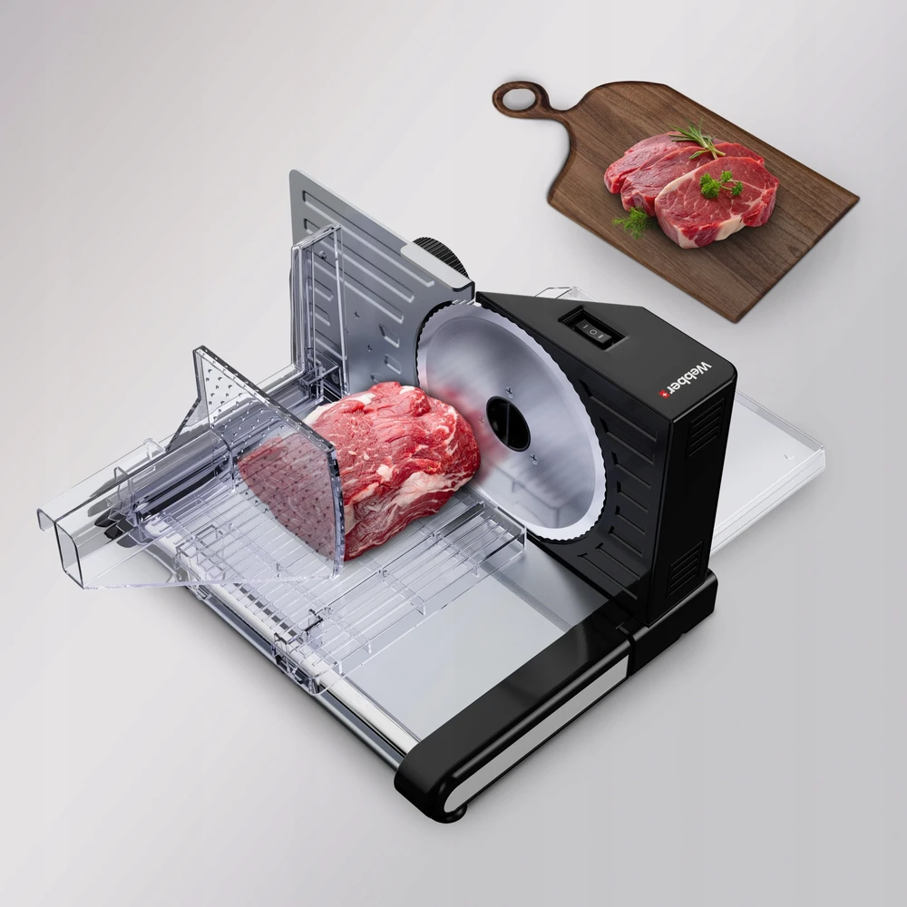 Pjaustyklė Webber Pjaustyklė ELEKTRYCZNA WEBBER INOX 160W DO CHLEBA WĘDLIN SERA REGULACJA