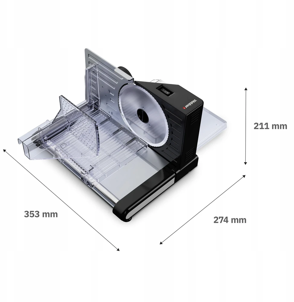 Pjaustyklė Webber Pjaustyklė ELEKTRYCZNA WEBBER INOX 160W DO CHLEBA WĘDLIN SERA REGULACJA