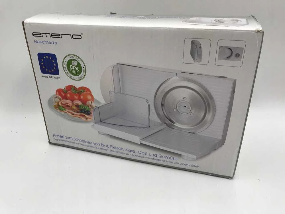 Pjaustyklė Emerio Emerio MS-125000 krajalnica Prąd elektrinis 100 W Baltas