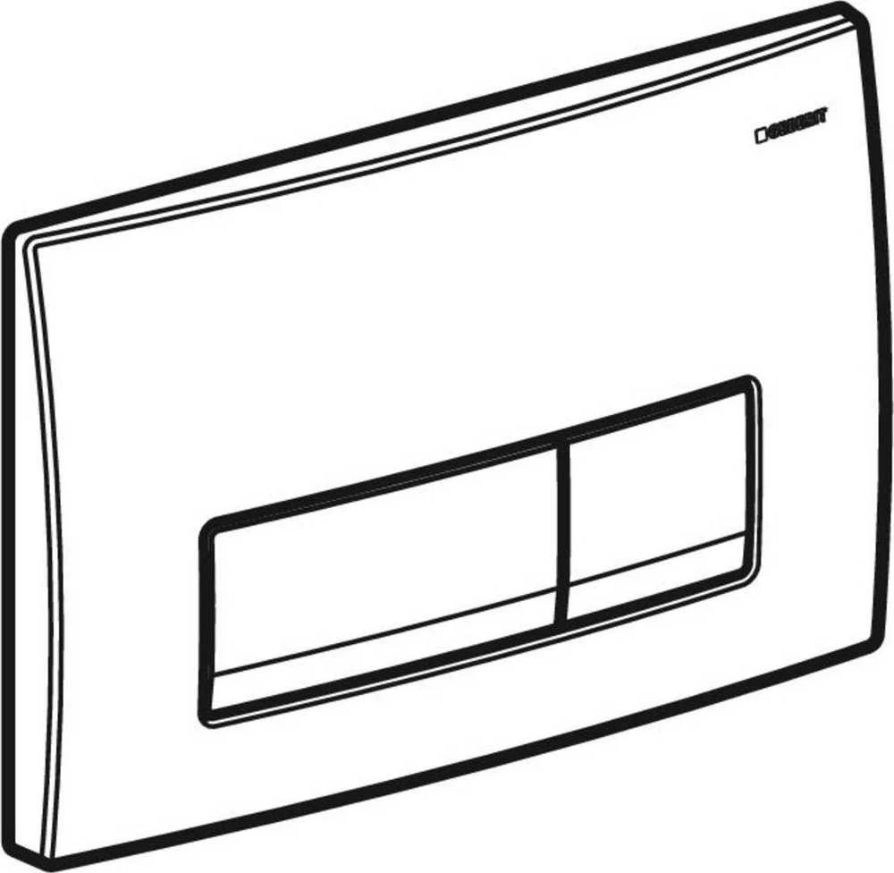 Geberit taustiņš Delta50, 246x164 mm, hroms