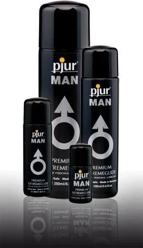 Pjur MAN Premium Extremeglide ilgai išliekantis drėkinamasis gelis silikono pagrindu 100 ml