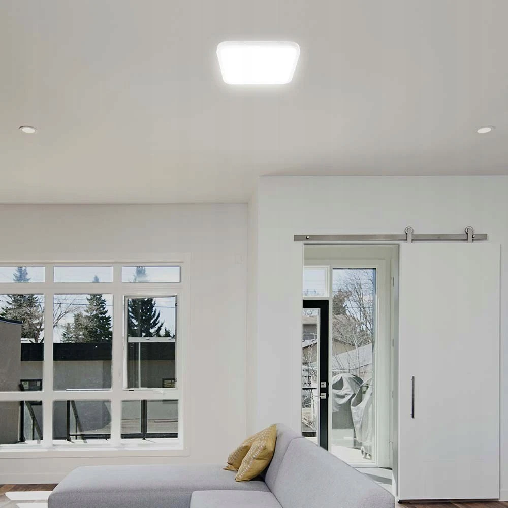 Sieninis šviestuvas V-tac 18W LED paviršinis šviestuvas, kvadratinis, baltas, 6500K, IP44
