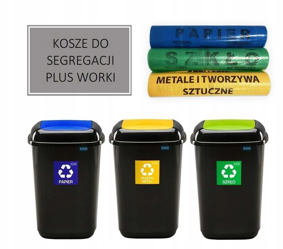 Šiukšliadėžė Plafor, 12 l, juoda/geltona