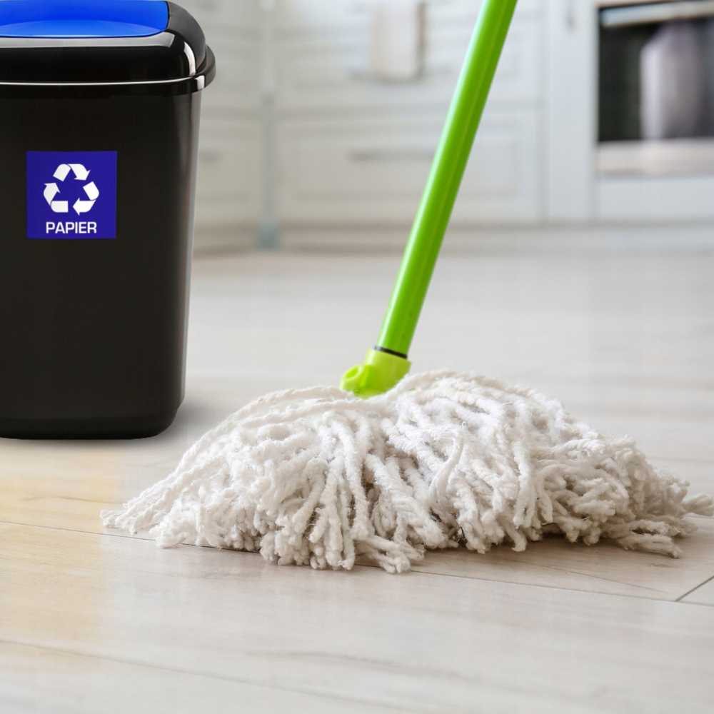 Šiukšliadėžė Plafor, 28 l, mėlyna/juoda