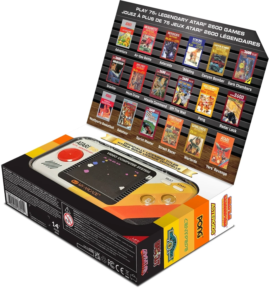 MY ARCADE MANO ARKADA Mano Arcade Pocket Player Pro Atari 100 žaidimai