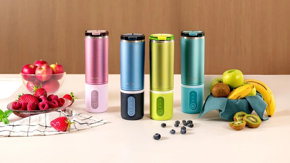 Plakiklis Puodelio blenderis Cecotec Power Titanium Shake2Go Lagoon Steel Asmeninis blenderis