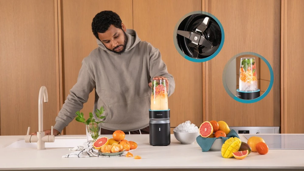 Plakiklis Blenderis Cecotec Personalny PowerTitanium 1000 Push2Go
