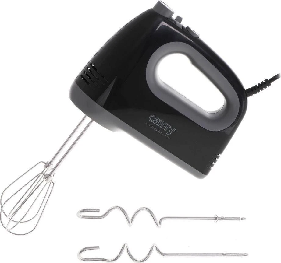 Plakiklis Camry | Hand mixer | CR 4220b | Hand Mixer | 300 W | Greičių skaičius 5 | Turbo mode | Juodas