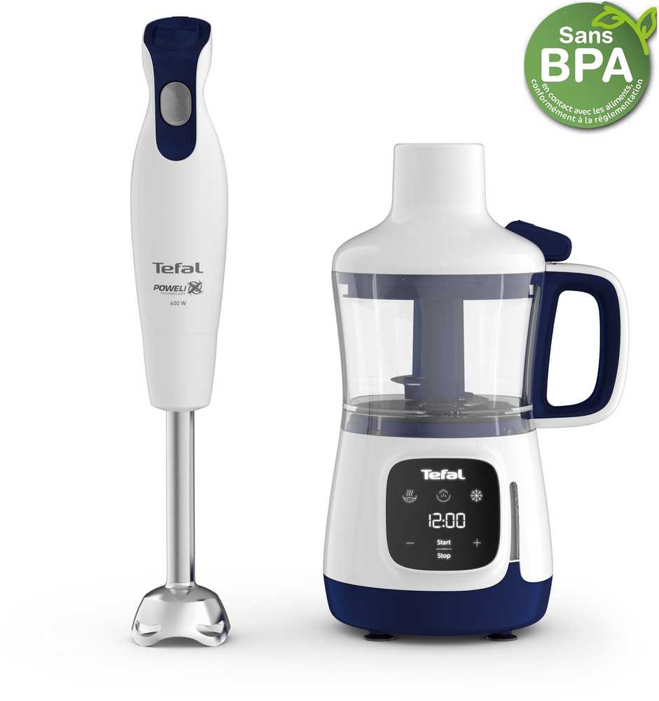 Plakiklis Maišytuvas Tefal Tefal Yummy Gourmet HB55W4 0,8 l Maišytuvas su funkcija gotowania 600 W Baltas