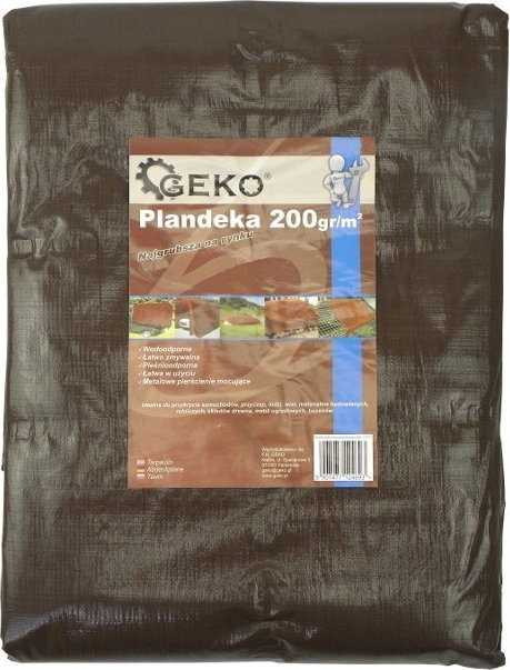 Plandeka Geko Plandeka 4x8m extra gruba/ruda 200G (3)