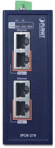 Šakotuvas Switch Planet IP30 Industrial 2-Port IPOE-270 (IPOE-270)