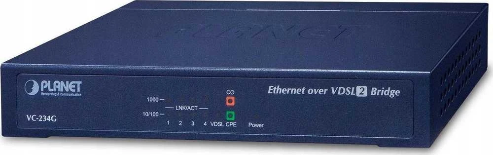 Šakotuvas Planet PLANET VC-234G Šviesolaidinio keitiklio tilteliai ir daugikliai Tinklo tiltelis 1000 Mbit/s Mėlynas
