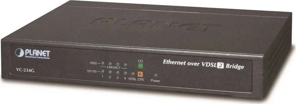 Šakotuvas Planet PLANET VC-234G Šviesolaidinio keitiklio tilteliai ir daugikliai Tinklo tiltelis 1000 Mbit/s Mėlynas