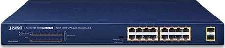 Šakotuvas Planeta 16-Port 10/100/1000T 802.3at