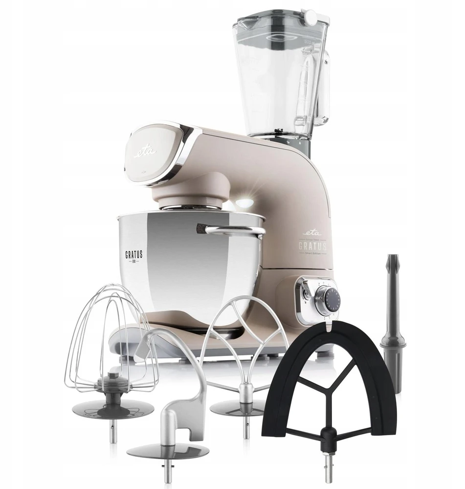 Virtuvinis kombainas Planetarinis robotas Herzberg Gratus EVO SMART II 102890026 (1500 W, 5,5 l talpos, 4 vnt., maišytuvas)