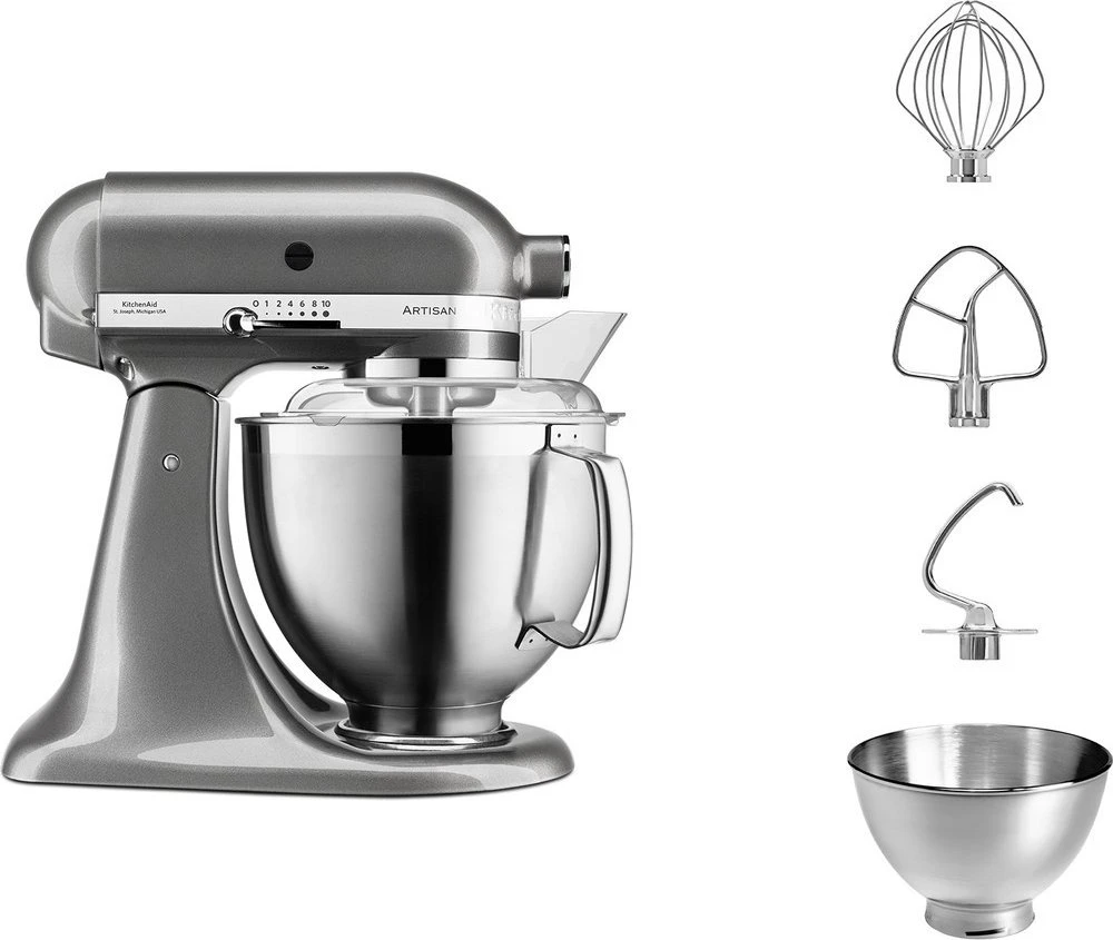 Virtuvinis kombainas KitchenAid ARTISAN 5KSM185PS Stand mixer 300 W Sidabrinis