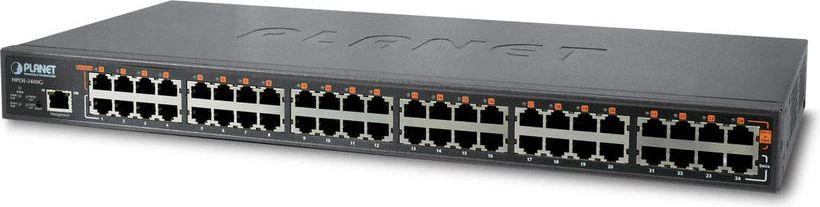 Šakotuvas Planet 24-Port Gigabit IEEE 802.3at PoE+ Managed Injector Hub (720 vatų)
