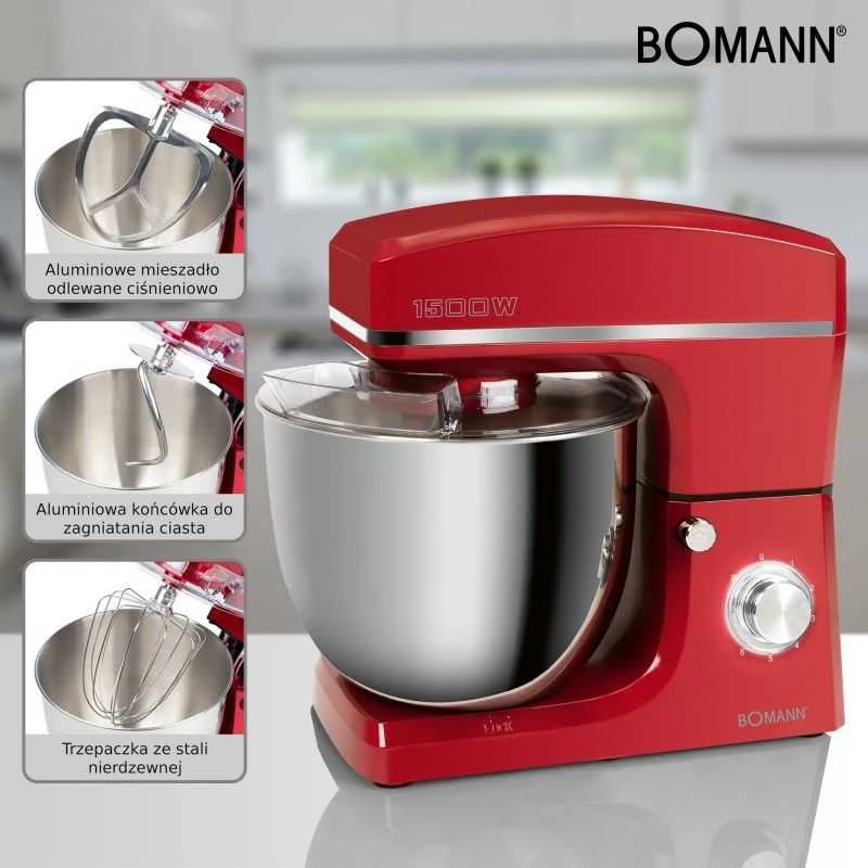 Virtuvės Kombainas - Bomann KM 6036 Raudonas