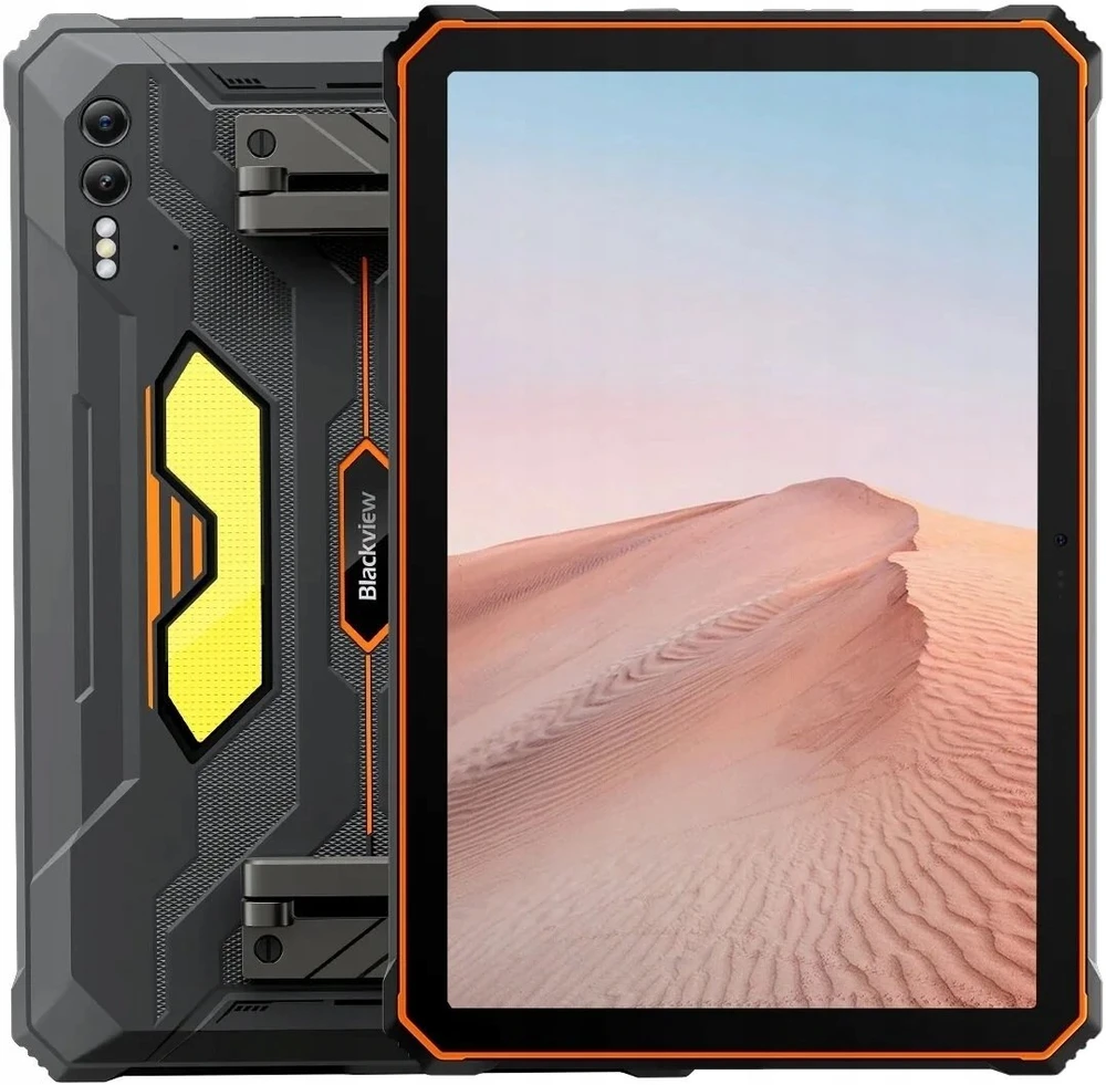 Planšetė „Blackview Rugged Tab Active 10 Pro“ 10,95 colio FHD+IPS 1920x1200 90Hz „Corning 3th“ 12 GB/512 GB MT6878 aštuonių branduolių procesorius 2,5 GHz 50 MP priekinė/108 MP+20 MP galinė kamera infraraudonųjų spindulių nulinis matymas 30000 mAh be įkrovimo „Android“ 14 iki 15 NFC stovyklavimo apšvietimas MIL-STD-810H oranžinis