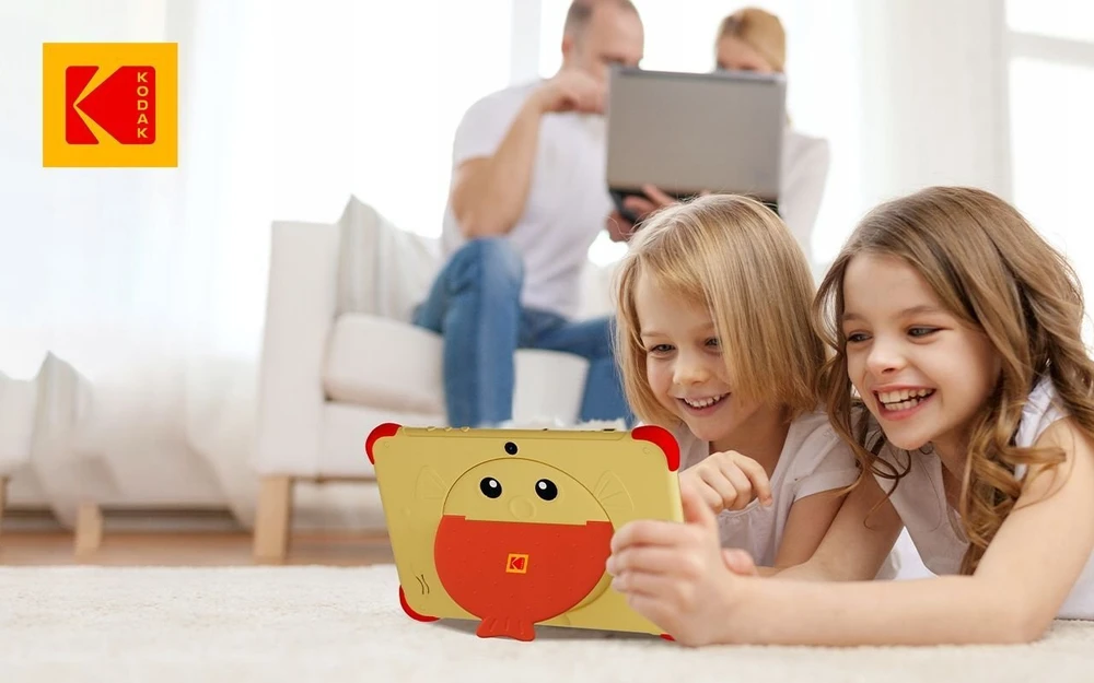 Planšetė Kodak Planšetė Dla Dzieci Kt102 10.1" Android 15 4/64gb 6000mah 2x Aparat / Kt102 Geltonas