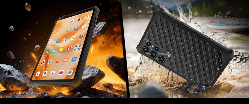 Planšetė Oukitel RT11 5G 8/128GB Juodas, atsparus, 10000mAh (RT11-BK/OL)