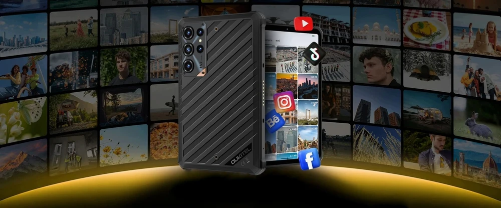 Planšetė Oukitel RT11 5G 8/128GB Juodas, atsparus, 10000mAh (RT11-BK/OL)