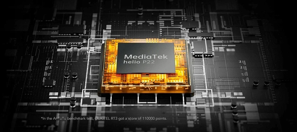 Planšetė Oukitel RT3 Pro 4/128GB, žalias, tvirtas, 5150 mAh